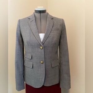 J. Crew gray wool school boy blazer size 2